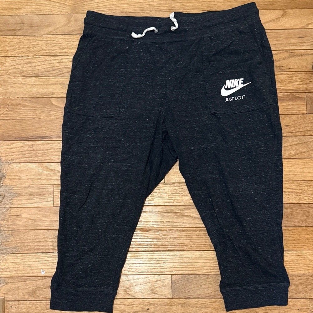 Nike Grey Joggers with White Logo